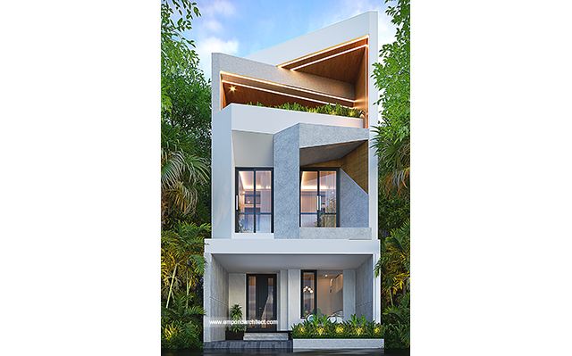 Mr. TFK 1918 Modern House 3 Floors Design - Bandung