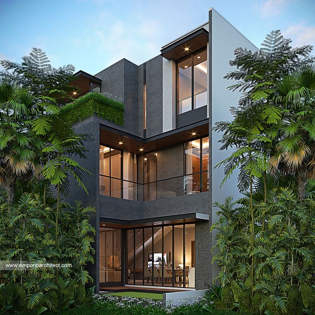 Mr. EC Modern House 3 Floors Design - Jakarta