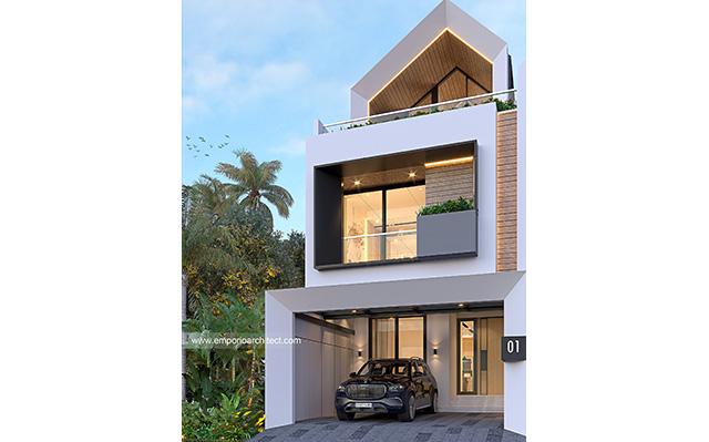 Mr. FRY 1406 Modern House 3 Floors Design - Jakarta