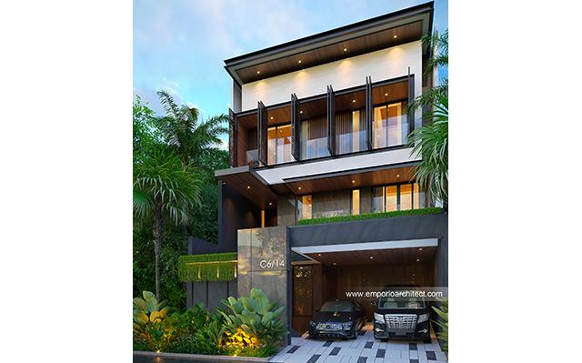 Mr. HRC Modern House 3 Floors Design - Jakarta