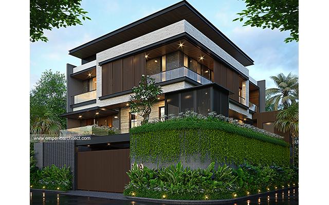 Mr. HDI 1619 Modern House 3 Floors Design - Jakarta Timur