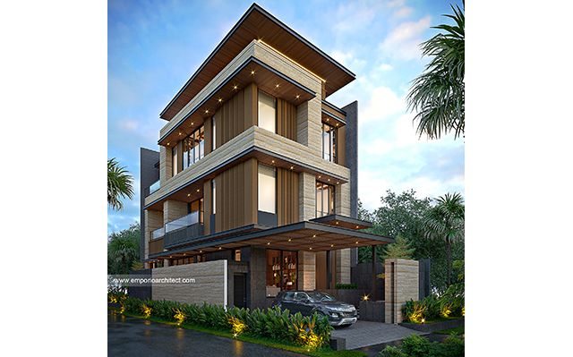 Mr. HDY 1683 Modern House 3 Floors Design - Jakarta