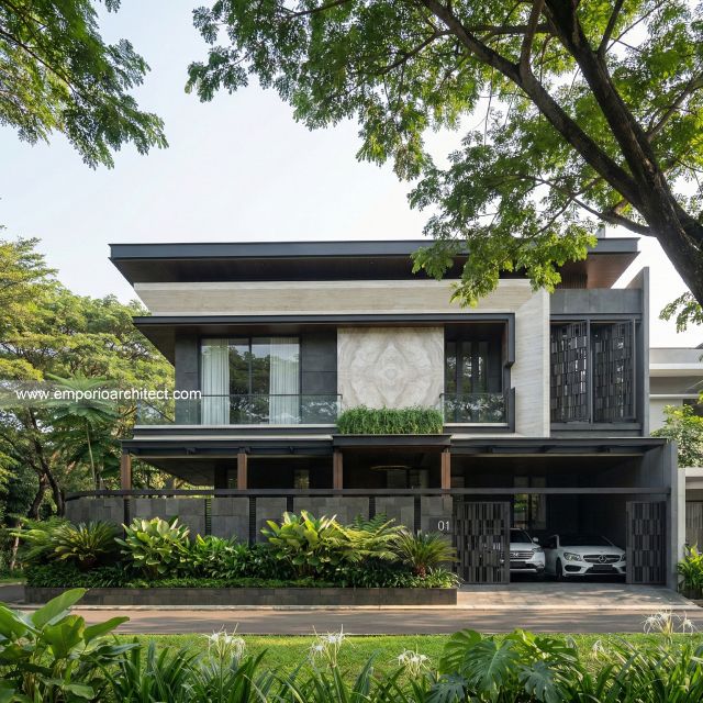 Desain Rumah Modern 3 Lantai Ibu JSC di  Kelapa Gading, Jakarta Utara