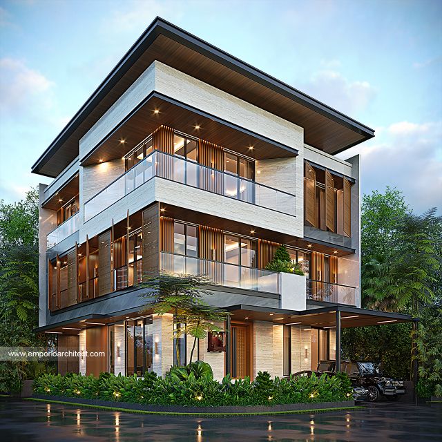 Mr. HRS II Modern House 3 Floors Design - Medan
