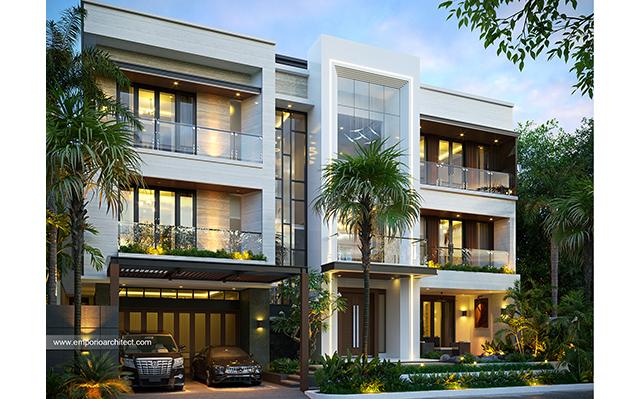 Mr. EY 1464 Modern House 3 Floors Design - Makassar