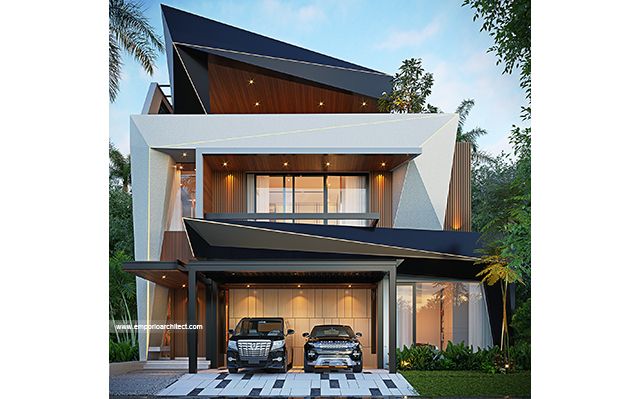 Mrs. KRN 2093 Modern House 3 Floors Design - Bintaro, Jakarta Selatan