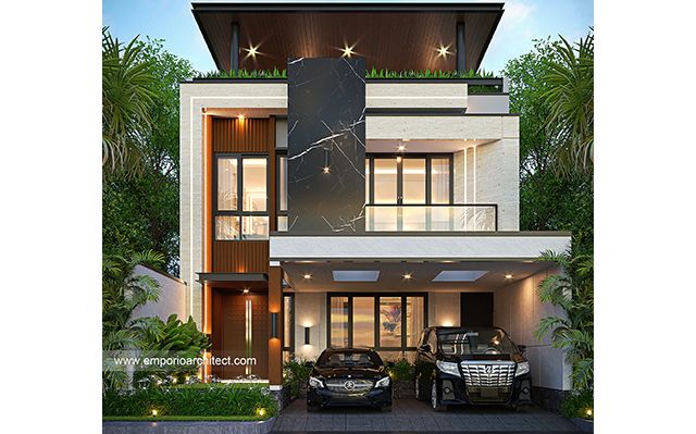 Mr. HRR 1780 Modern House 3 Floors Design - Balikpapan