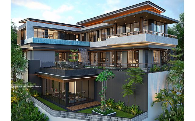Desain Rumah Modern 3 Lantai Ibu KTH 2115 di  Jepara, Jawa Tengah