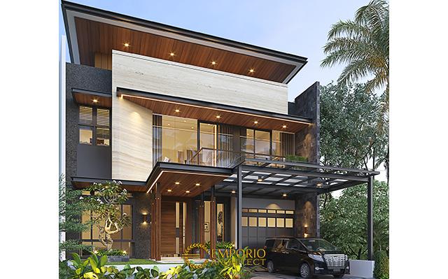 Desain Rumah Modern 3 Lantai Bapak Louis di  Serpong, Tangerang Selatan