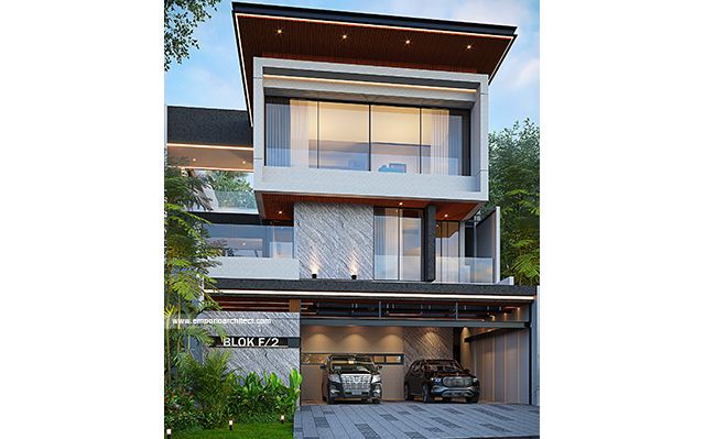 Mr. ZMM Modern House 3 Floors Design - Serpong, Tangerang Selatan