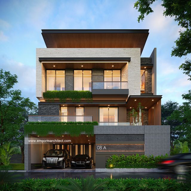 Mrs. PTR Modern House 3 Floors Design - Rawamangun, Jakarta Timur