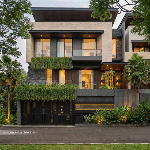 Desain Rumah Modern 3 Lantai Ibu PTR 2295 di  Rawamangun, Jakarta Timur