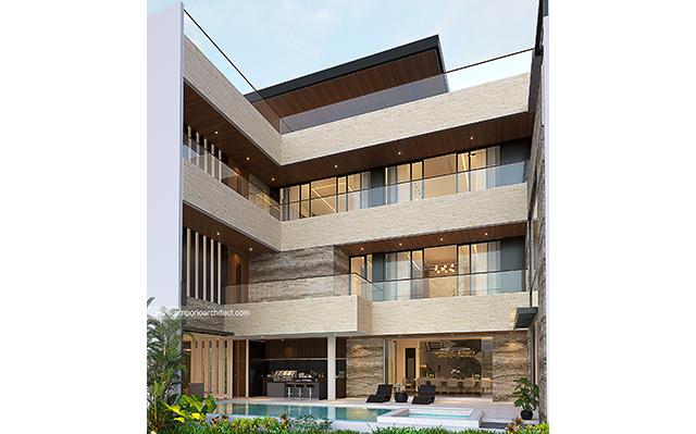 Mr. Bong Reiner Modern House 3 Floors Design - Jakarta