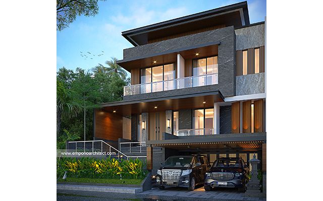Desain Rumah Modern 3 Lantai Ibu ALN 1773 di  Bali