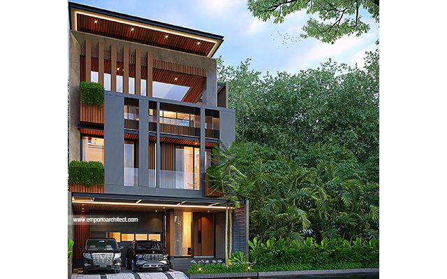 Mr. JK 1820 Modern House 3 Floors Design - BSD, Tangerang Selatan