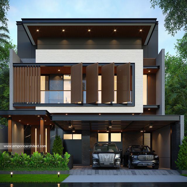Mrs. ST (Prastria House) Modern House 3 Floors Design - Mojokerto