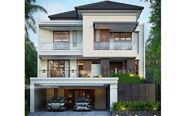 Mrs. SRT 1794 Modern House 3 Floors Design - Bogor