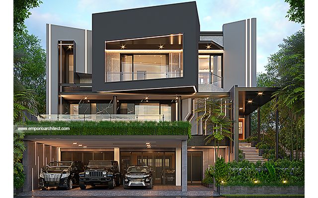 Mrs. A II Modern House 3 Floors Design - BSD, Tangerang Selatan
