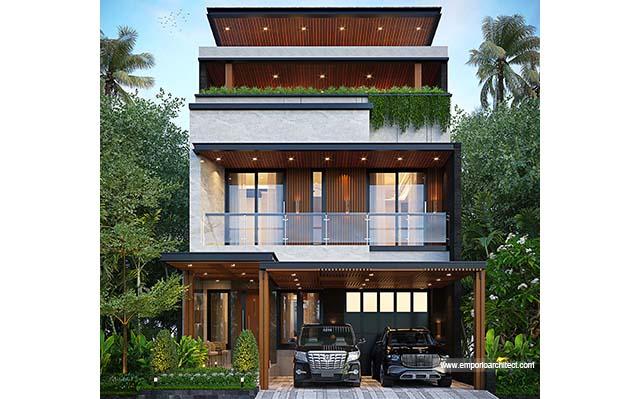 Mr. HND 1628 Modern House 3 Floors Design - Bandung