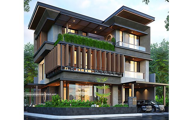Mrs. FTR Modern House 3 Floors Design - Tangerang Selatan