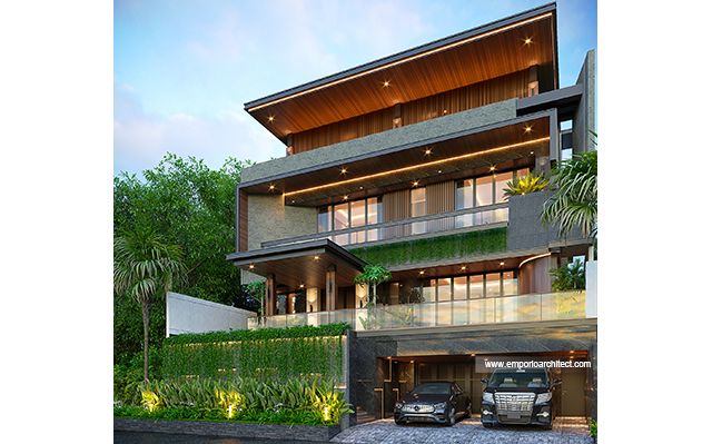 Desain Rumah Modern 3 Lantai PT. LJT 1984 di  Surabaya