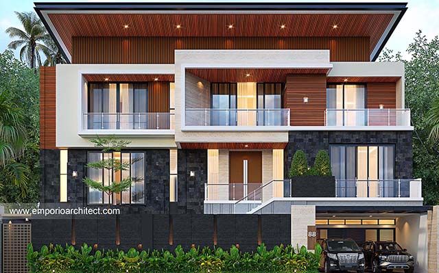 Mr. BBN 1753 Modern House 3 Floors Design - Jakarta