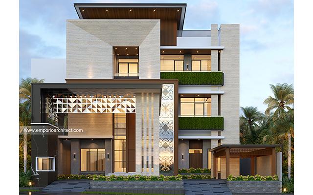 Mrs. Yuli Modern House 3 Floors Design - Kalimantan Timur