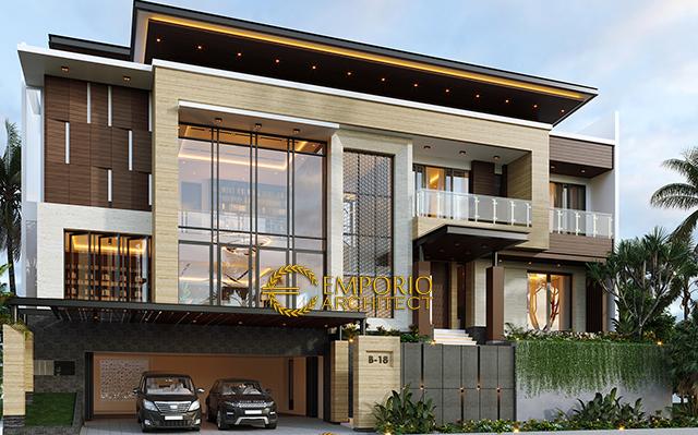 Mr. V Modern House 3.5 Floors Design - Jakarta Timur