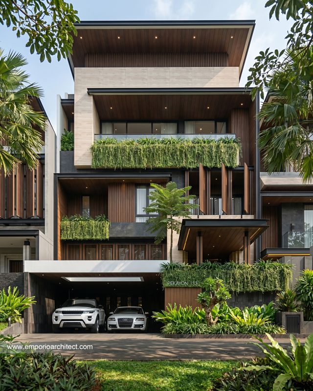 Mrs. LL 2344 Modern House 3.5 Floors Design - Jakarta Selatan