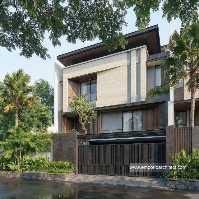 Mrs. KRM 1368 Modern House 3.5 Floors Design - Jakarta Selatan