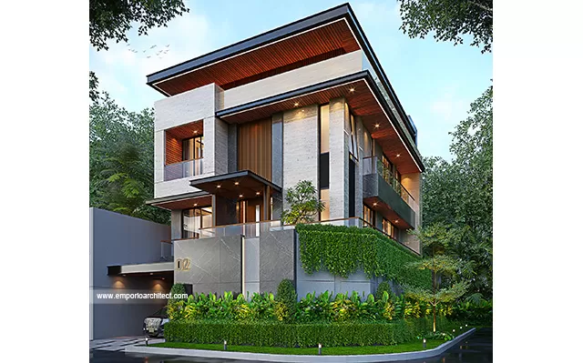 Desain Rumah Modern 4 Lantai Bapak ADR 1870 di  Gading Serpong, Tangerang