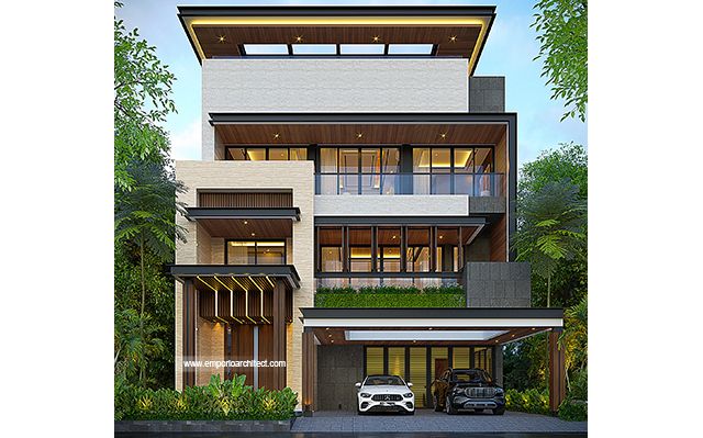 Mrs. JSC 1887 Modern House 4 Floors Design - BSD, Tangerang Selatan