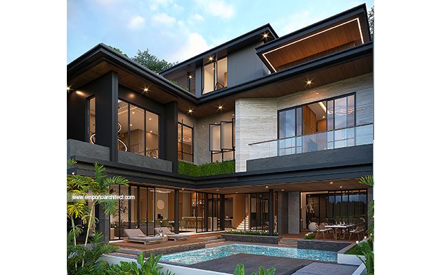 Mrs. MR 1986 Modern House 4 Floors Design - Kelapa Gading, Jakarta Utara