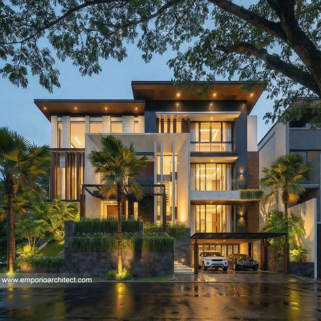 Mr. MCL 1283 Modern House 4 Floors Design - BSD, Tangerang Selatan, Banten