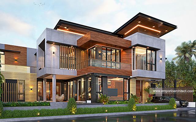Desain Rumah Modern Industrial 2 Lantai Mr. MD di  Jember, Jawa Timur