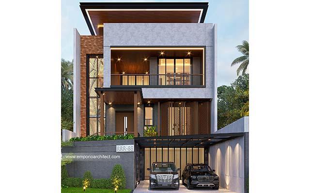 Mrs. SHR 1428 Modern Industrial House 3 Floors Design - Cibubur, Jakarta Timur