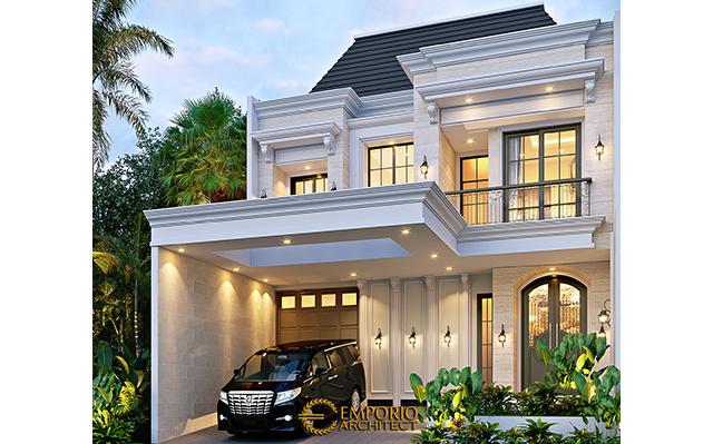 Desain Rumah Modern Klasik 2 Lantai Ibu Zerli di  Jakarta