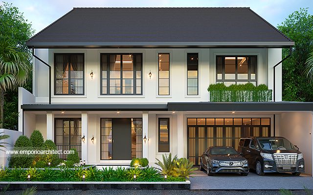 Mr. WR 1923 Modern Minimalist House 2 Floors Design - Tangerang