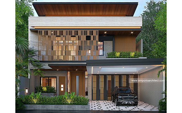 Mr. EVN 1925 Modern Minimalist House 2 Floors Design - Semarang