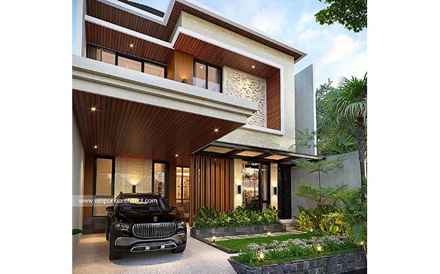 Mrs. YNN 1485 Modern Villa Bali House 2 Floors Design - Sunter, Jakarta Utara