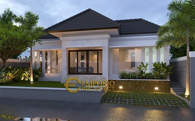 Desain Rumah Villa Bali 1 Lantai Bapak Syaikhul Islam di  Surabaya