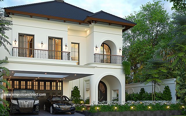 Desain Rumah Spanish Classic 2 Lantai Bapak Anis 2022 di  Solo (Surakarta), Jawa Tengah