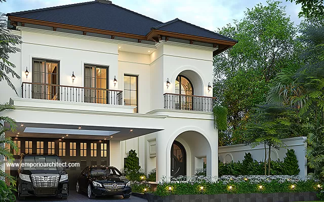Desain Rumah Spanish Classic 2 Lantai Bapak Anis 2022 di  Solo (Surakarta), Jawa Tengah
