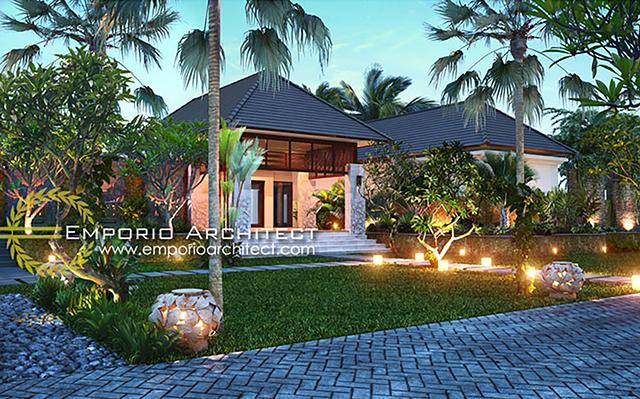 Mrs. Taty Villa Bali House 1 Floor Design - Banten