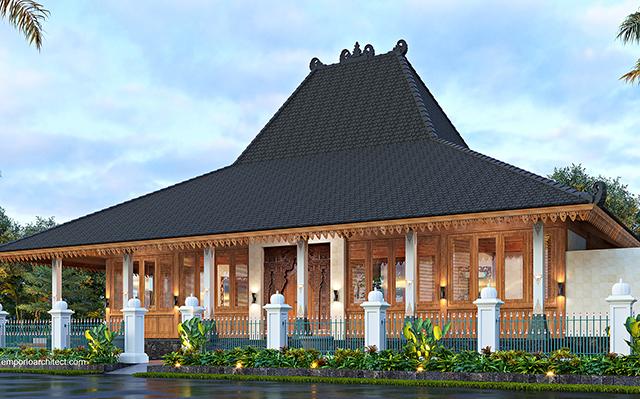 Ndalem Retno Traditional Joglo House 1 Floor Design - Yogyakarta