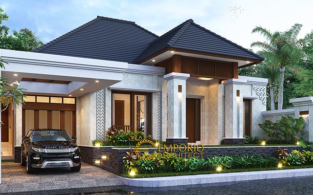 Desain Rumah Villa Bali 1 Lantai Bapak Bromi di  Pekanbaru, Riau