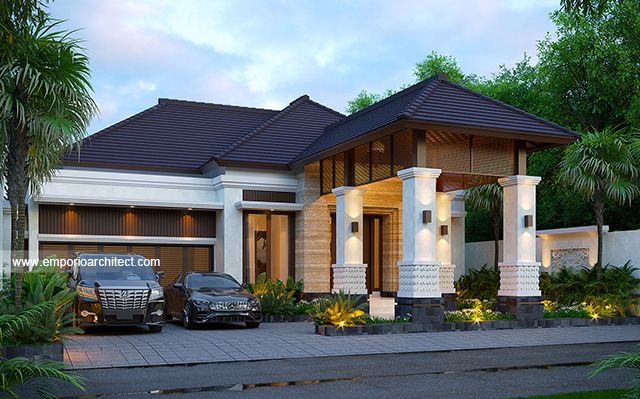 Mr. YYK 1692 Villa Bali House 1 Floor Design - Salatiga, Jawa Tengah