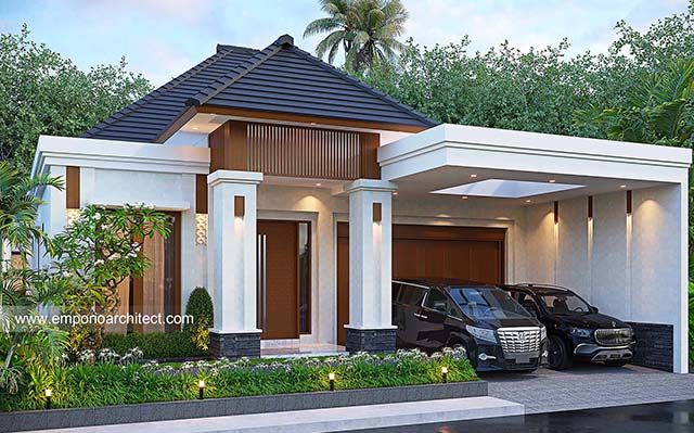 Mrs. RTN 1788 Villa Bali House 1 Floor Design - Jawa Timur