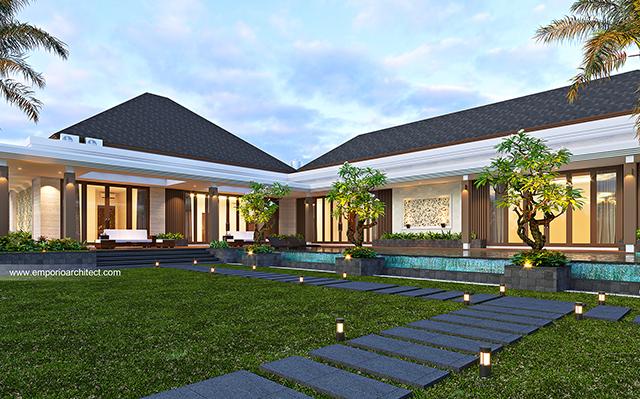 Desain Rumah Villa Bali 1 Lantai Bapak AD 2033 di  Pontianak