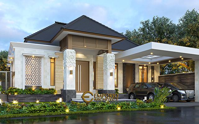 Mrs. Dewi Villa Bali House 1 Floor Design - Purwakarta